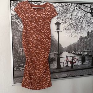 Fitter knee length maternity dress
